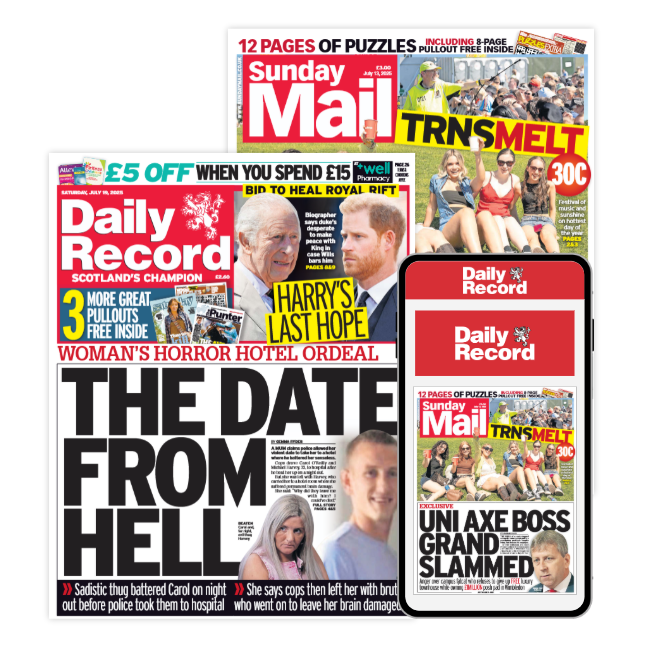 Daily Record and Sunday Mail plus FREE digital edition